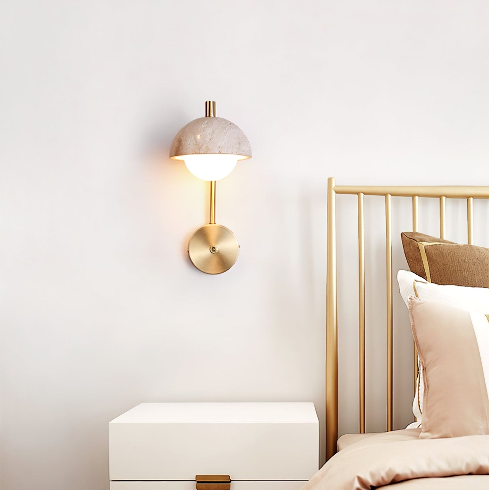 Seraaya Travertine Wall Light