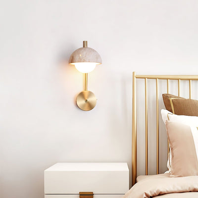 Seraaya Travertine Wall Light