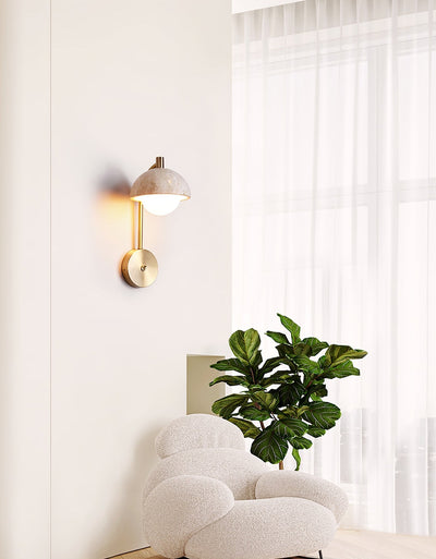 Seraaya Travertine Wall Light