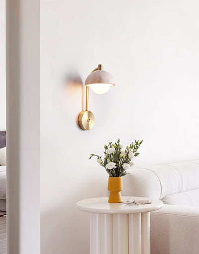 Seraaya Travertine Wall Light