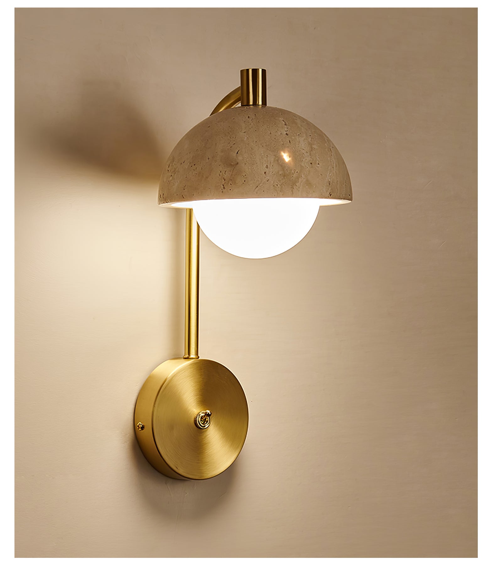 Seraaya Travertine Wall Light