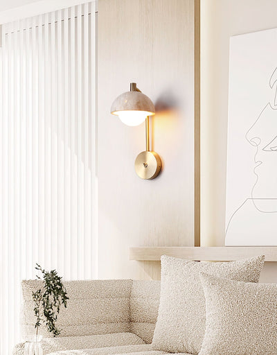 Seraaya Travertine Wall Light