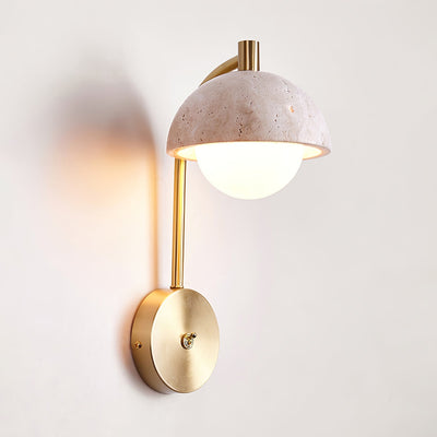 Seraaya Travertine Wall Light