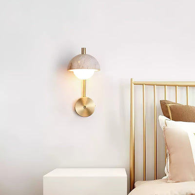 Seraaya Travertine Wall Light