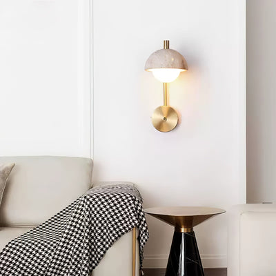 Seraaya Travertine Wall Light