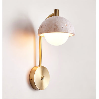 Seraaya Travertine Wall Light