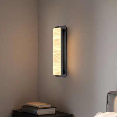 Ollore Linear Alabaster Wall Light - Neutral Decor