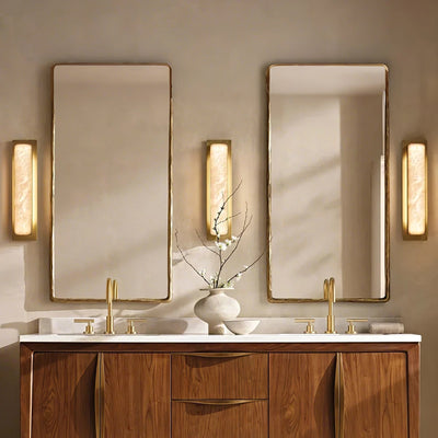 Ollore Linear Alabaster Wall Light - Neutral Decor