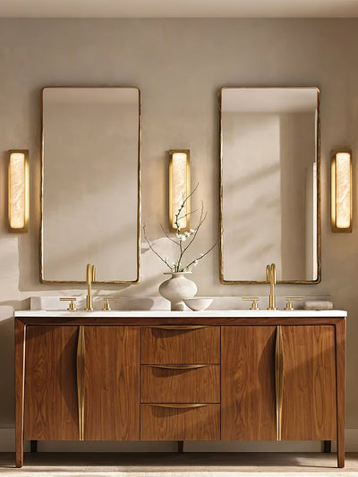 Ollore Linear Alabaster Wall Light - Neutral Decor