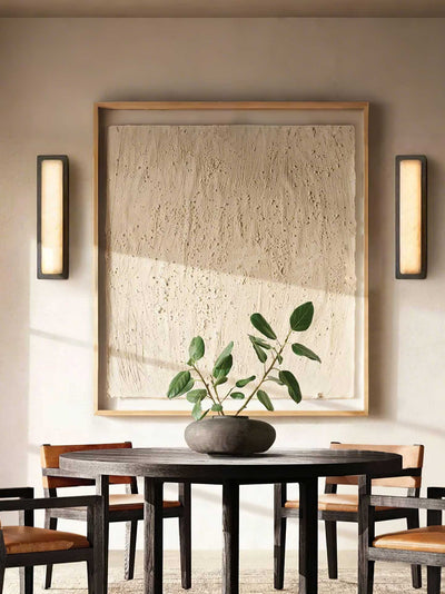 Ollore Linear Alabaster Wall Light - Neutral Decor