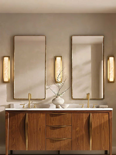 Ollore Linear Alabaster Wall Light - Neutral Decor