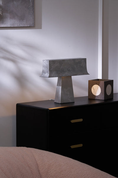 Slate Minimalist Antique Table Lamp