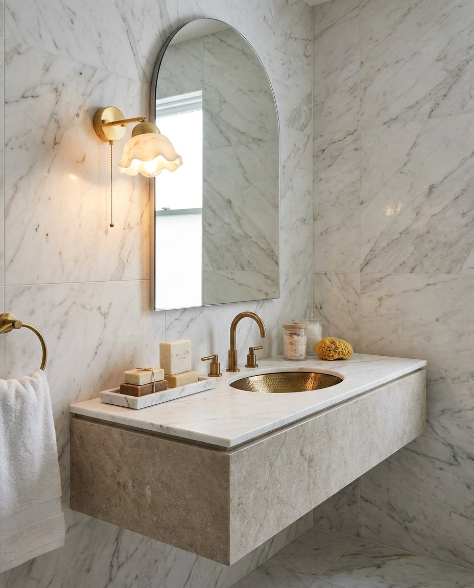 Mavenhurst Alabaster Wall Sconce