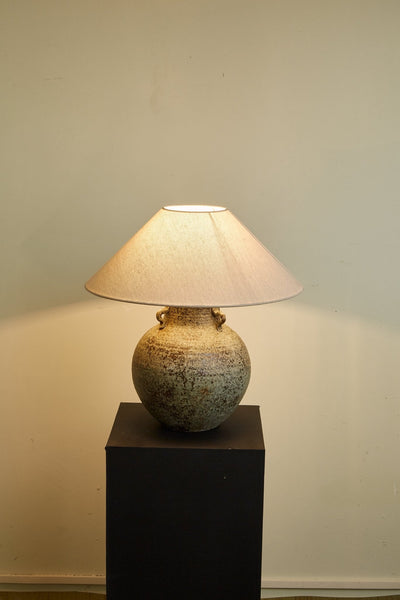 Doria Verdigris Handle Table Lamp