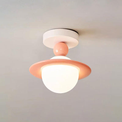 Pivoro Red and White Ceiling Light - Neutral Decor