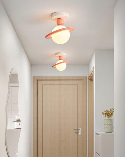 Pivoro Red and White Ceiling Light - Neutral Decor