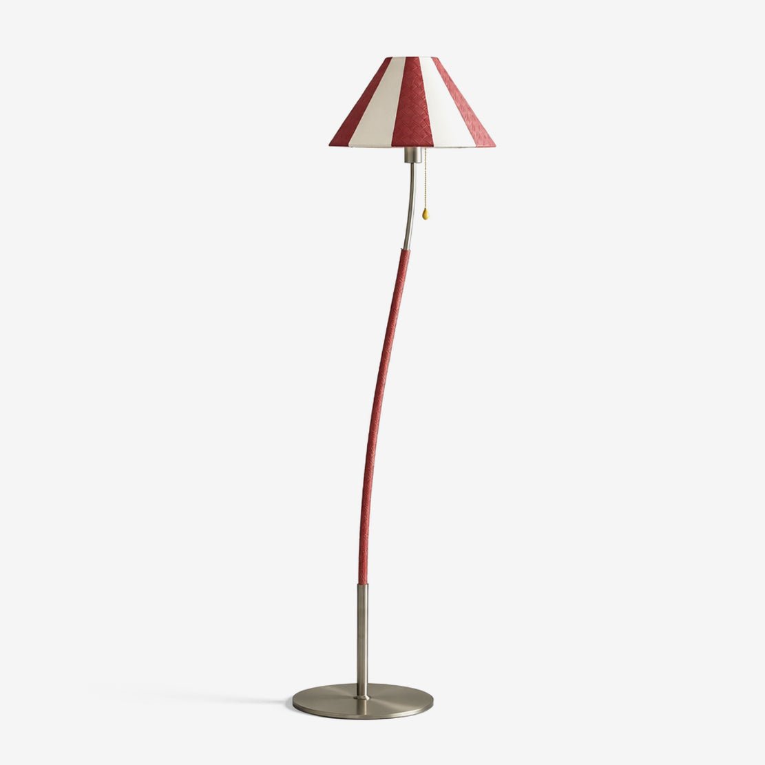 Selorelle Curved Striped Floor Lamp