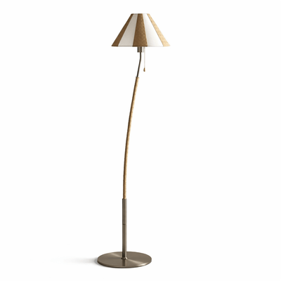 Selorelle Curved Striped Floor Lamp