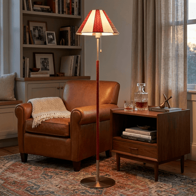 Avenoette Verona Striped Floor Lamp