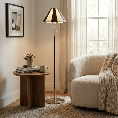 Avenoette Verona Striped Floor Lamp