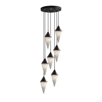 Ilverford Faceted Alabaster Drop Chandelier