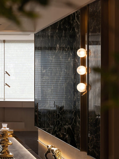 Teriivelle Vertical Orb Wall Sconce
