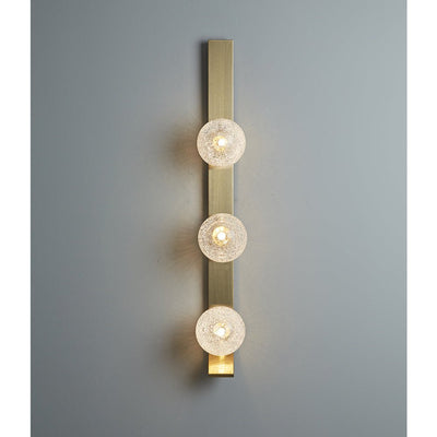Teriivelle Vertical Orb Wall Sconce