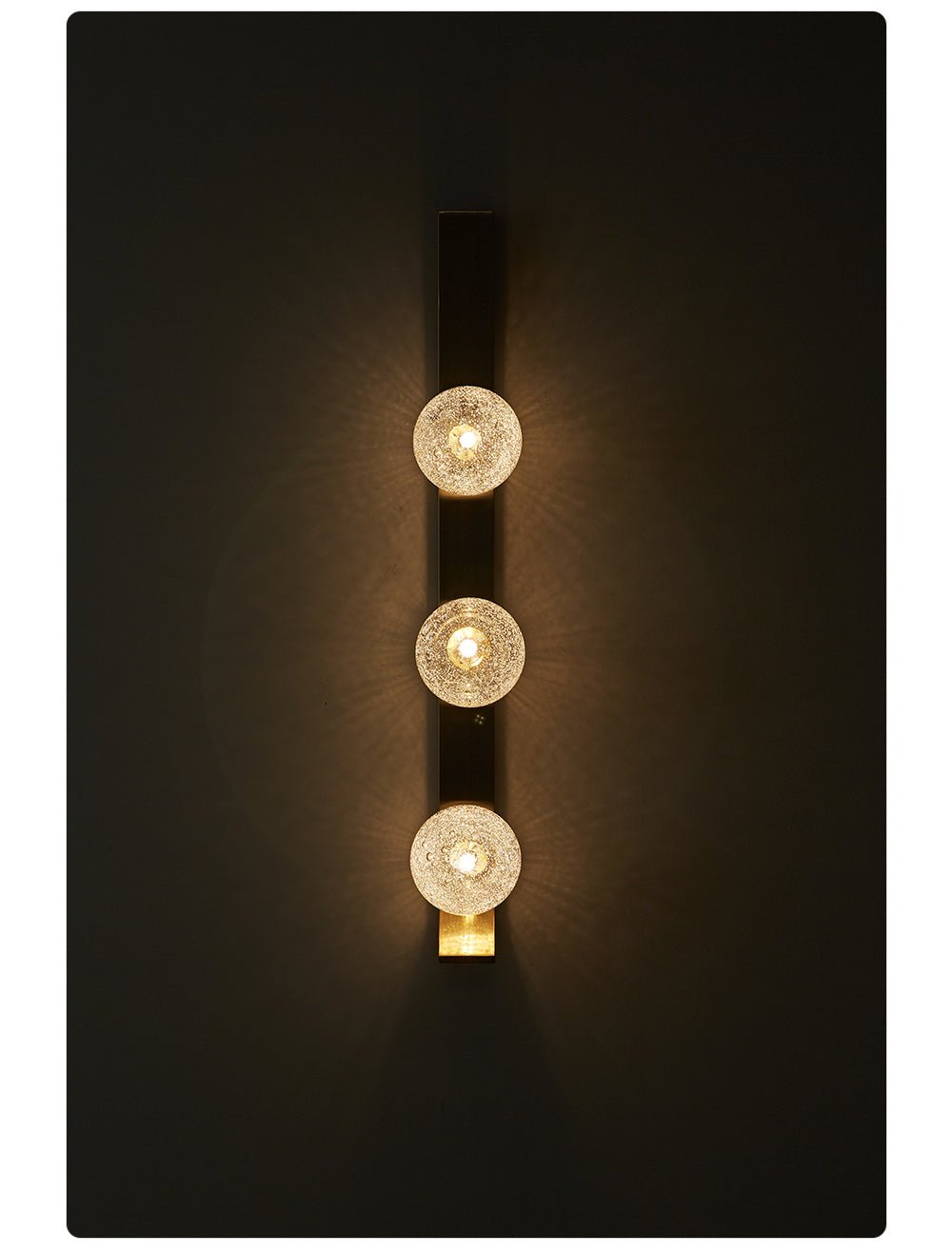 Teriivelle Vertical Orb Wall Sconce