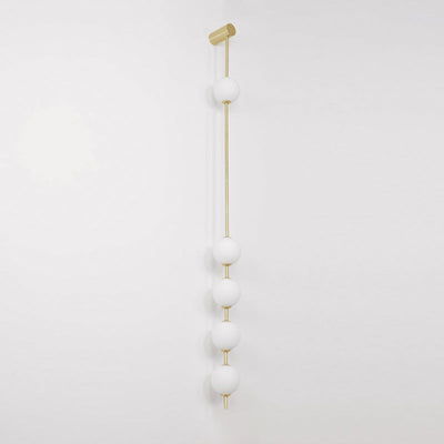 Lustra Wall Lamp Vertical Balls Brass - Neutral Decor