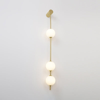 Lustra Wall Lamp Vertical Balls Brass - Neutral Decor
