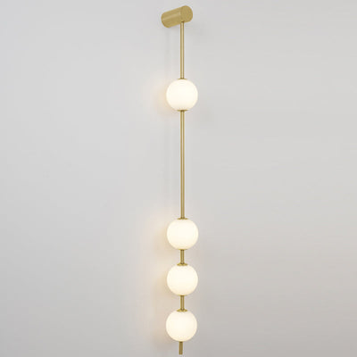 Lustra Wall Lamp Vertical Balls Brass - Neutral Decor