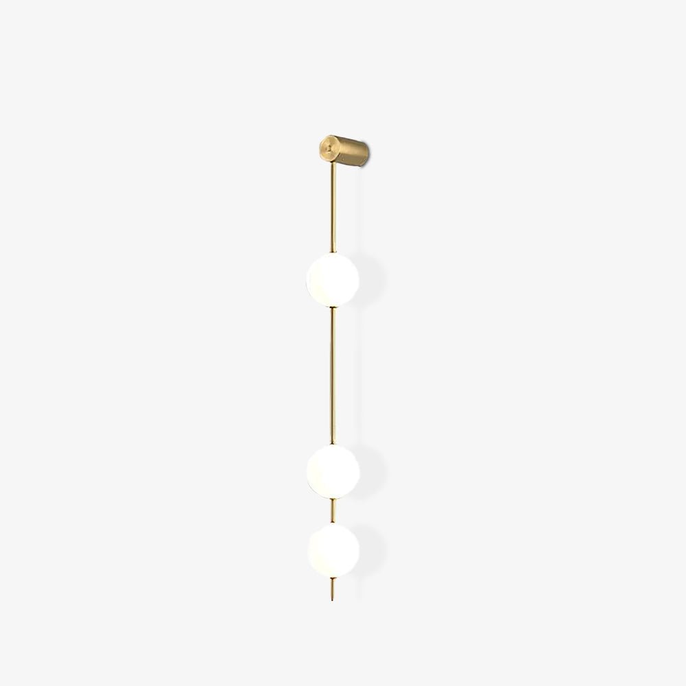 Lustra Wall Lamp Vertical Balls Brass - Neutral Decor
