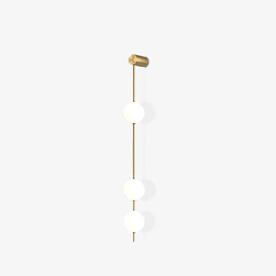 Lustra Wall Lamp Vertical Balls Brass - Neutral Decor