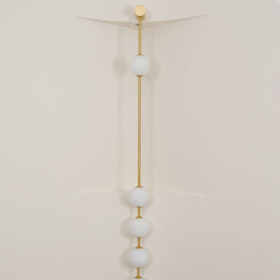 Lustra Wall Lamp Vertical Balls Brass - Neutral Decor
