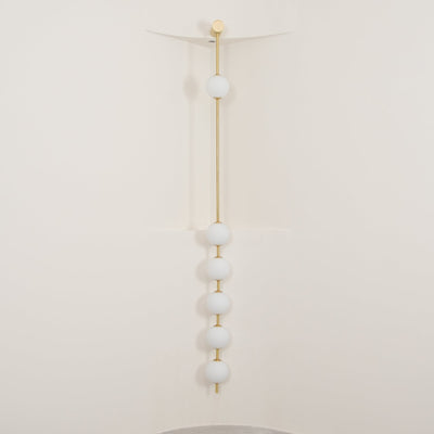 Lustra Wall Lamp Vertical Balls Brass - Neutral Decor