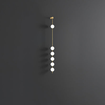 Lustra Wall Lamp Vertical Balls Brass - Neutral Decor