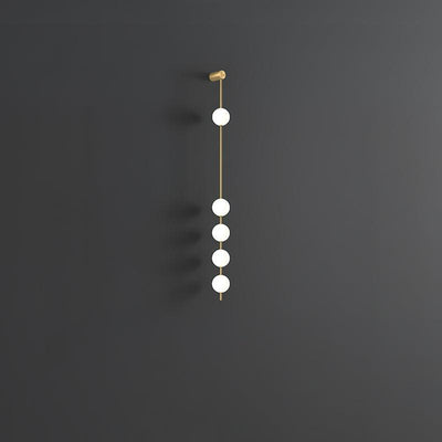 Lustra Wall Lamp Vertical Balls Brass - Neutral Decor