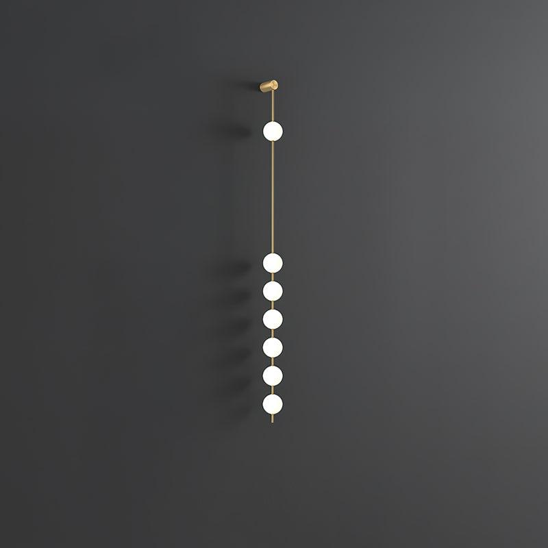 Lustra Wall Lamp Vertical Balls Brass - Neutral Decor