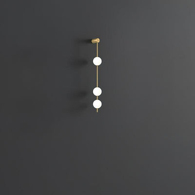 Lustra Wall Lamp Vertical Balls Brass - Neutral Decor