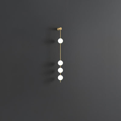 Lustra Wall Lamp Vertical Balls Brass - Neutral Decor