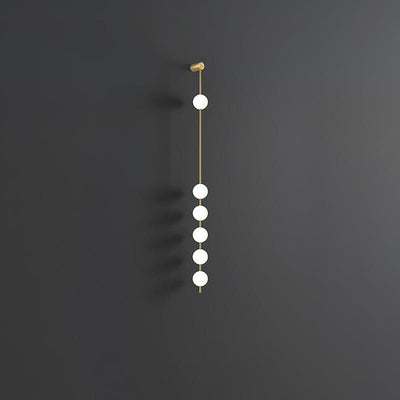 Lustra Wall Lamp Vertical Balls Brass - Neutral Decor