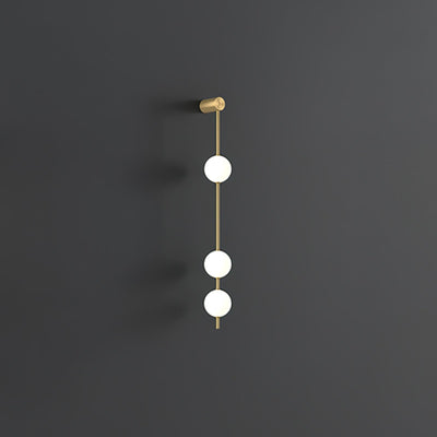 Lustra Wall Lamp Vertical Balls Brass - Neutral Decor