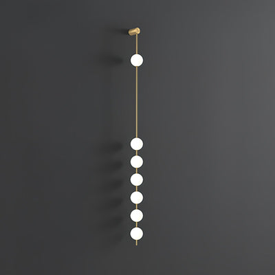 Lustra Wall Lamp Vertical Balls Brass - Neutral Decor