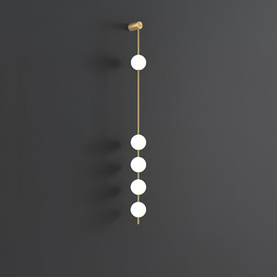 Lustra Wall Lamp Vertical Balls Brass - Neutral Decor