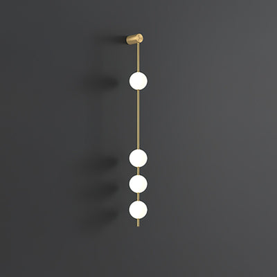 Lustra Wall Lamp Vertical Balls Brass - Neutral Decor