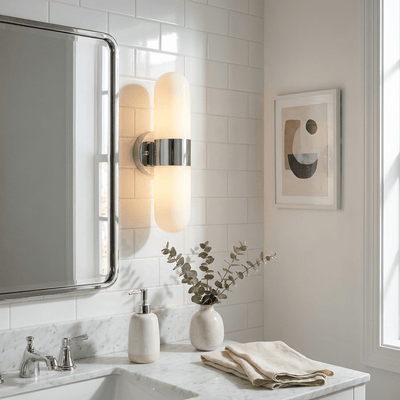 Celisette Capsule Glass Wall Sconce