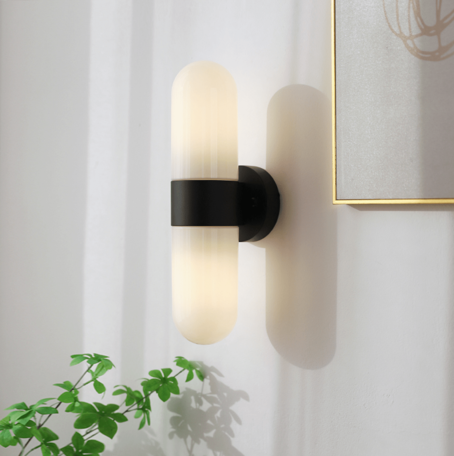 Celisette Capsule Glass Wall Sconce