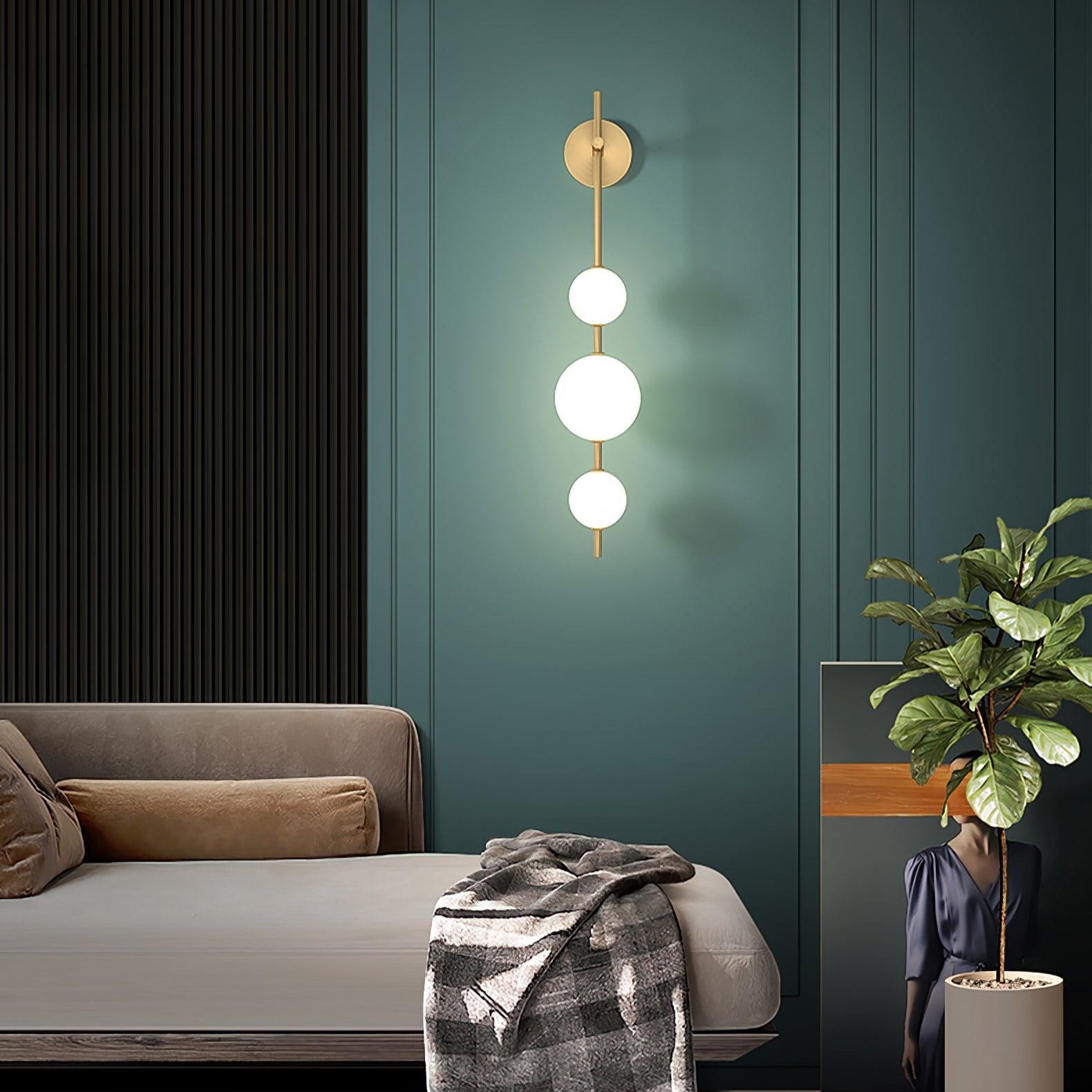 Valentina Vertical Globe Wall Light