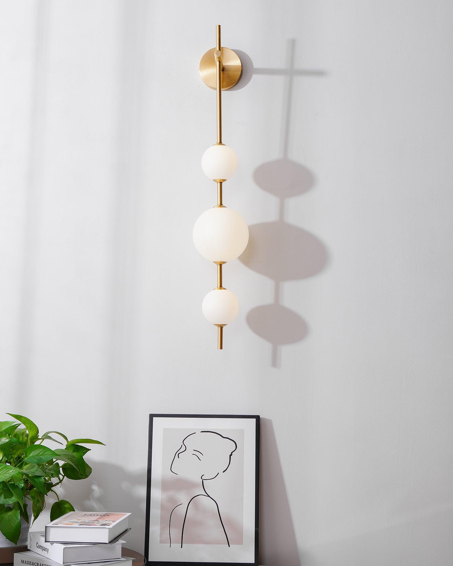 Miriiella Wall Lamp Vertical Globe Minimalist