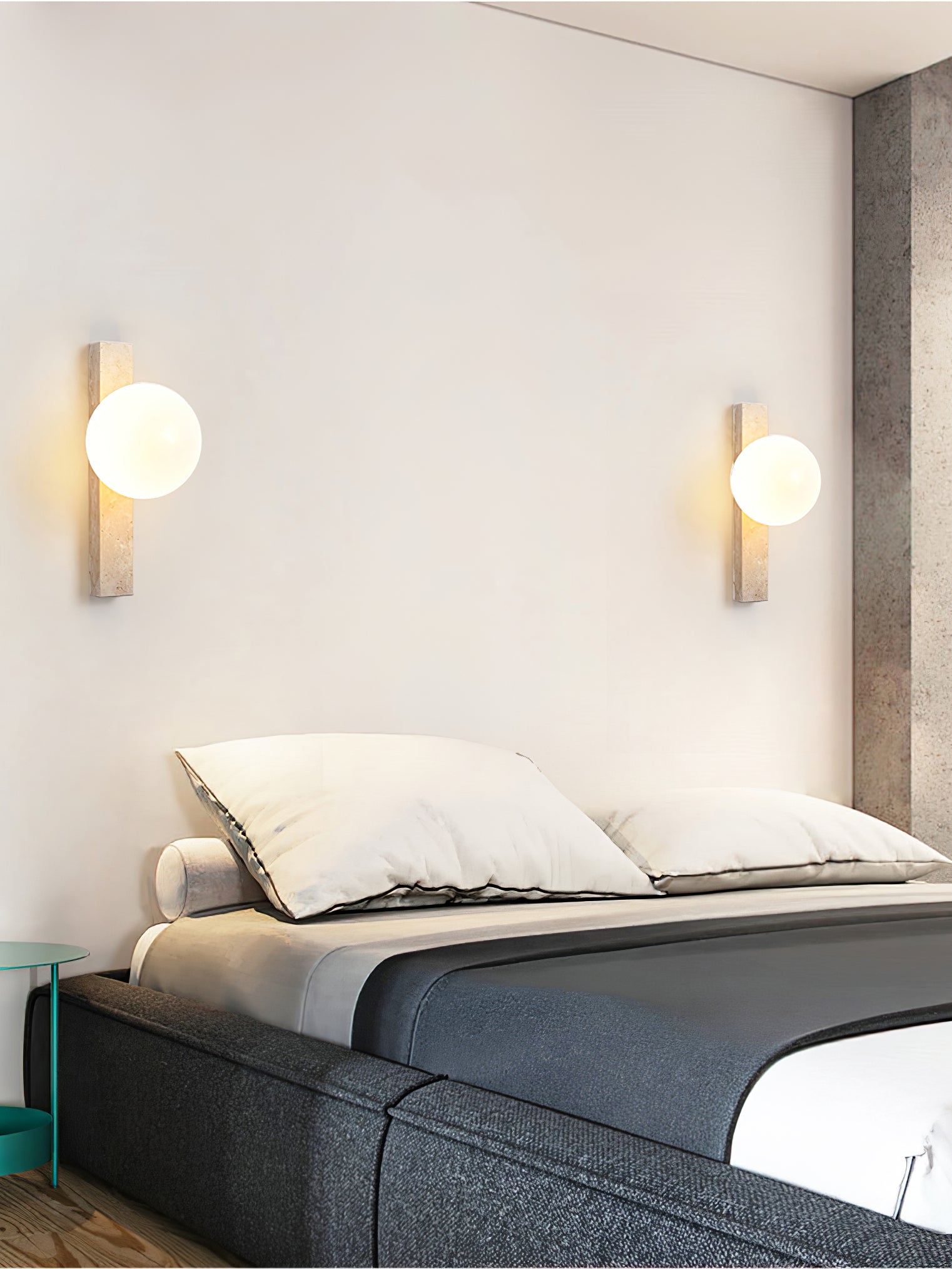 Valoaria Travertine Wall Light